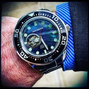 Aragon Divemaster Open Heart Automatic Watch